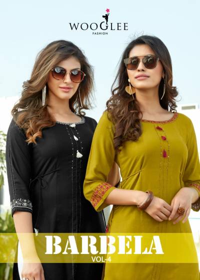 Barbella By Wooglee Fancy Rayon Kurti Collection